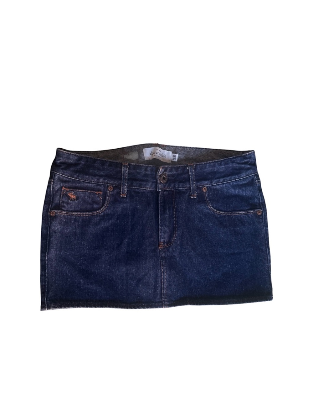 Abercrombie & Fitch Dark Blue Denim Mini Skirt